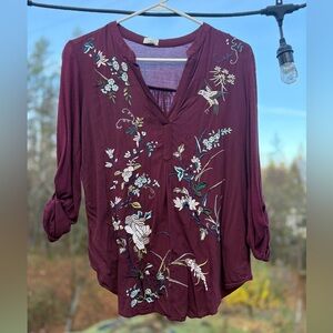 Anthropologie x TINY Embroidered Top